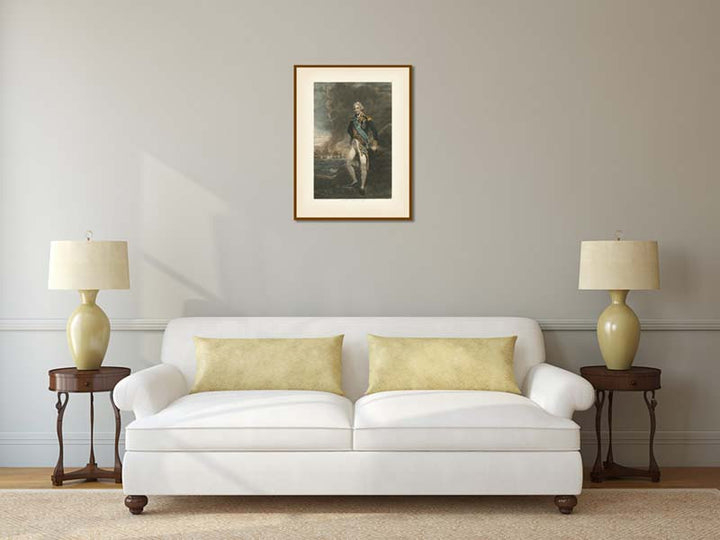 Admiral Horatio Lord Nelson - mezzotint portrait by C. Turner (after J. Hoppner), 1806 art print poster canvas gift