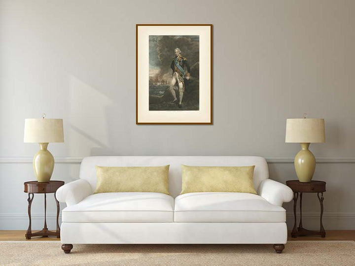 Admiral Horatio Lord Nelson - mezzotint portrait by C. Turner (after J. Hoppner), 1806 art print poster canvas gift