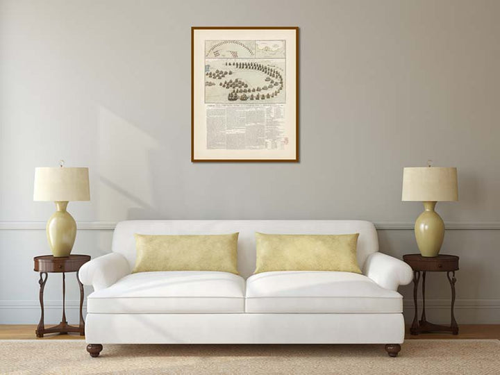 Fairburn's plan of Lord Nelson's victory over the combined fleet, off Trafalgar, October 21, 1805 - a broadside print by J. Fairburn, 1805 art poster canvas map gift