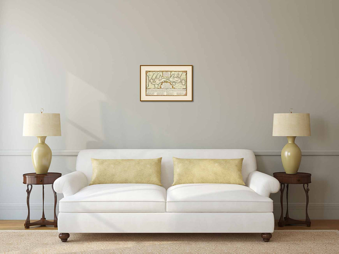 A Map or Chart of the Road of Love and Harbour of Marriage, published in 1794 by Laurie & Whittle art print poster canvas gift