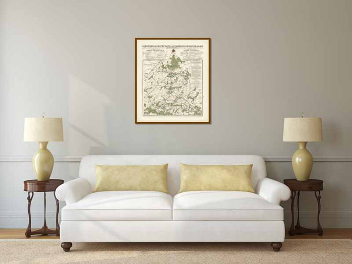 An Historical Map & Plan of the Campaign in Belgium, A.D. 1815... Battles of Waterloo, Ligny, Quatre-Bras... by S. Hall, J. Booth, 1816 art print poster canvas gift