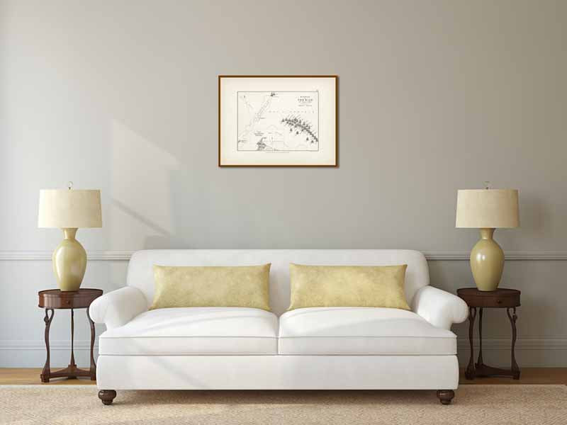 Battle of the Nile 1st August 1798 An engraved and hand-coloured map 21, A. K. Johnston, Atlas to Alison's History of Europe, 1850 art print poster canvas gift