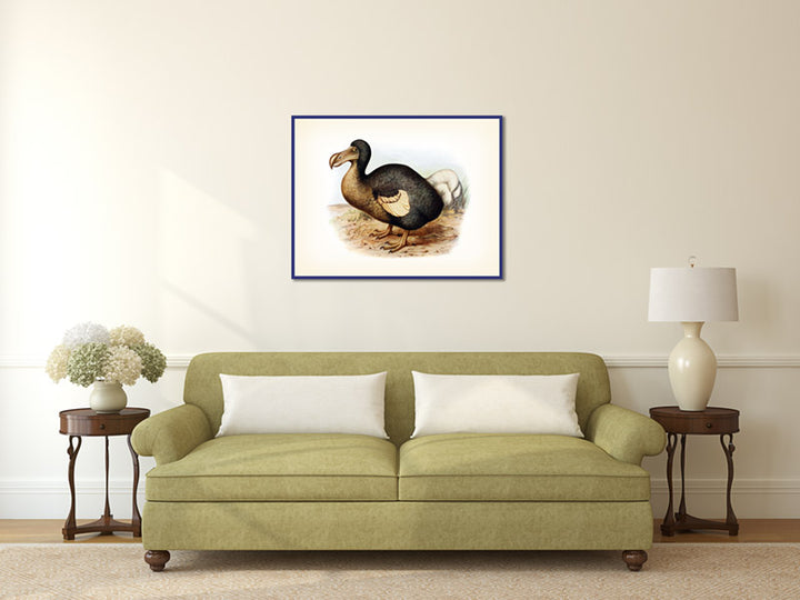 Dodo extinct bird Dronte Raphus cucullatus - a print by F. W. Frohawk, 1905 art poster canvas gift