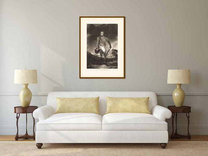 Field Marshall Duke of Wellington, K.G. K.B. - mezzotint portrait by G. Clint (after J. Hoppner), published T. Palser, 1814 art print poster canvas gift