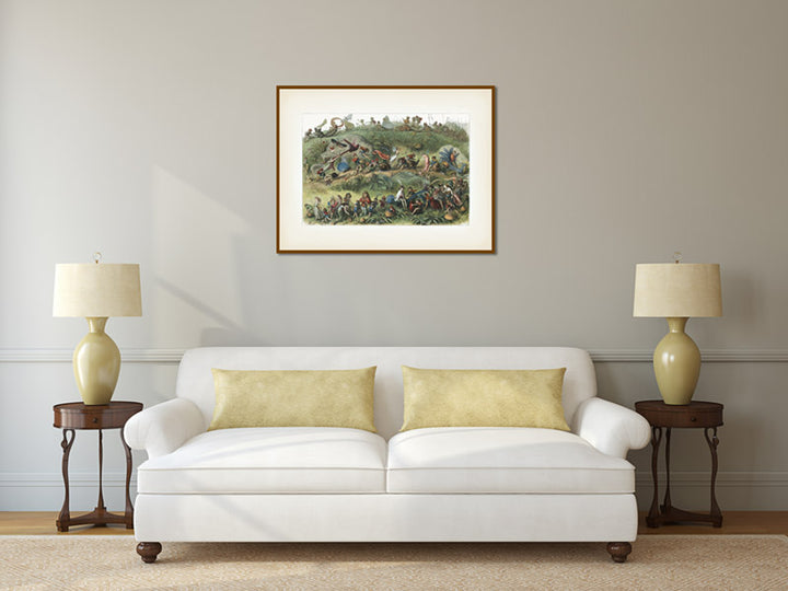 Triumphal March of the Elf-King - an illustration by R. Doyle 1870 from a book: In Fairyland: A series of Pictures from the Elf-World art print poster canvas gift