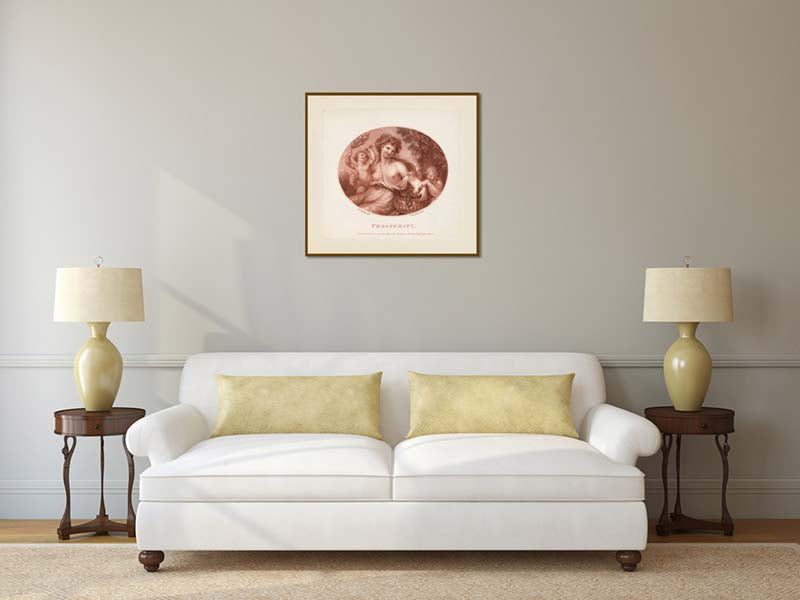 Prosperity Goddess - an engraved print by Cipriani & Bartolozzi, 1783 art poster canvas gift