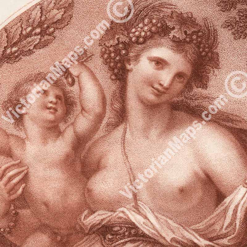 Prosperity Goddess - an engraved print by Cipriani & Bartolozzi, 1783 art poster canvas gift