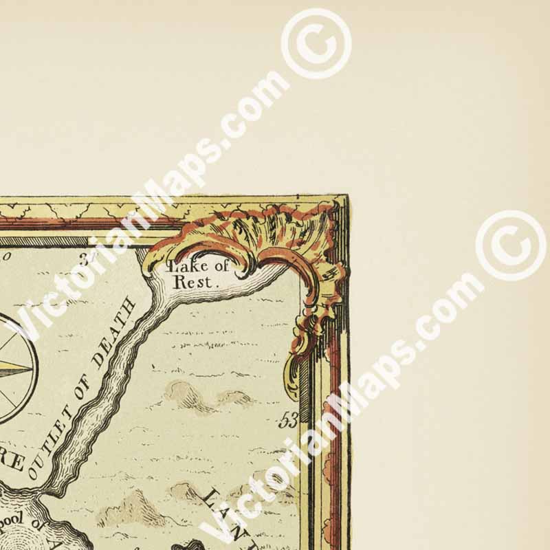 A Map or Chart of the Road of Love and Harbour of Marriage, published in 1794 by Laurie & Whittle, London