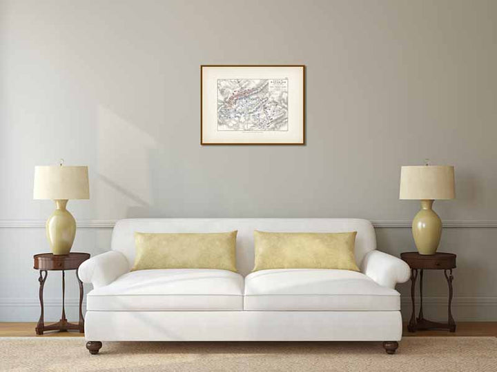 Battle of Waterloo 18th June 1815 Sheet 2nd - Crisis of the Battle. An engraved and hand-coloured map 107, A. K. Johnston, Atlas to Alison's History of Europe, 1850 art print poster canvas gift