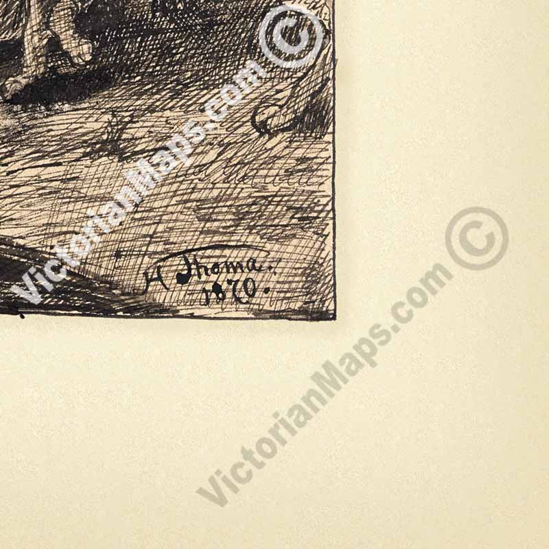 The Witch Die Hexe La Sorcière Witch's kitchen - an engraved print by Hans Thoma, 1870 art poster canvas gift